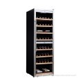 China Freestanding 180 bottle dual zone wine cooler Factory
